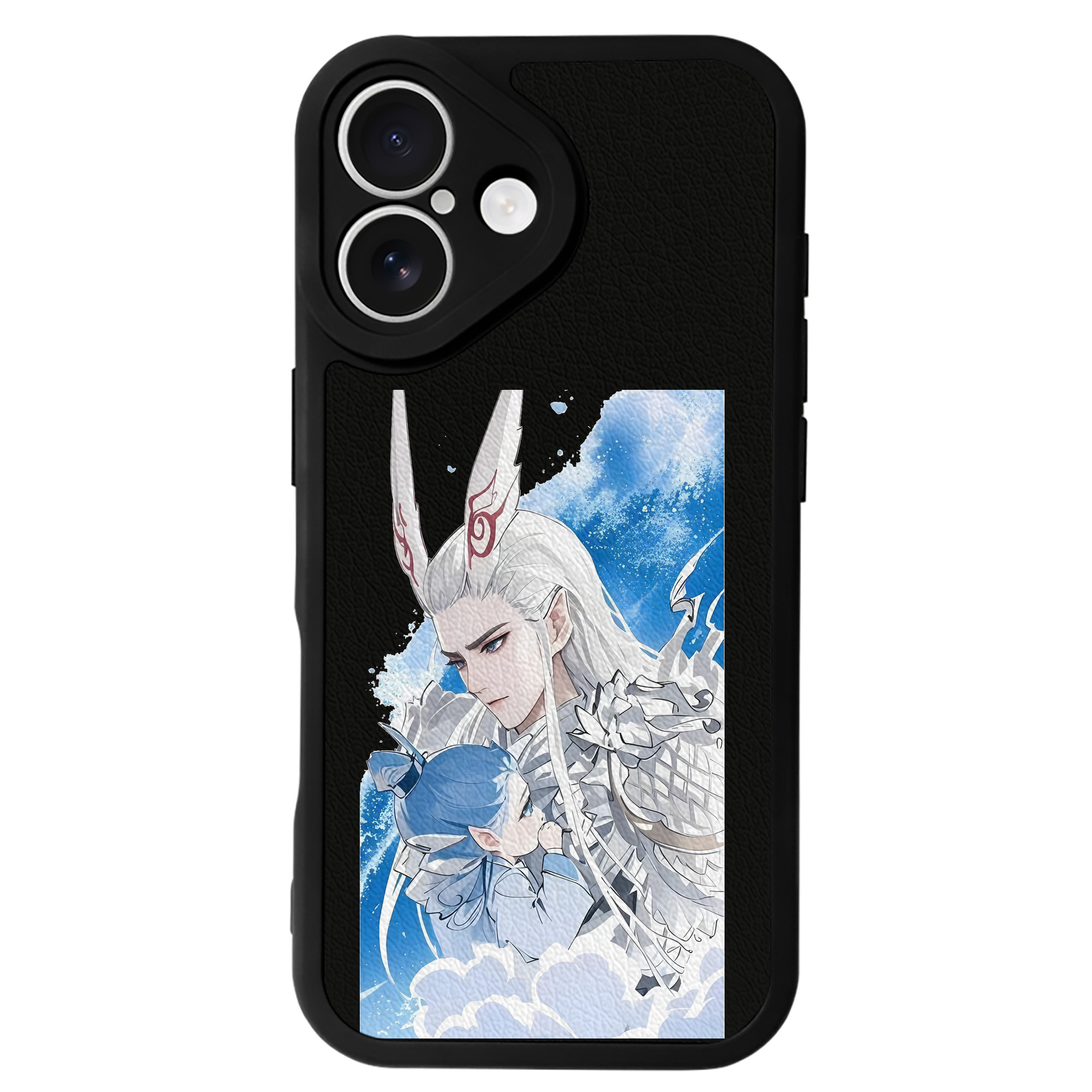（画像用） Ne Zha 2 ナタ 魔童の大暴れ 【iPhone 16シリーズ対応】シリコンスマホケース（レザー調） 材質：シリコン
